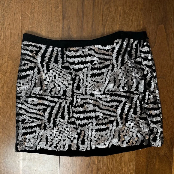 Theory Sequinned Miniskirt Sz. 8 - Picture 1 of 5